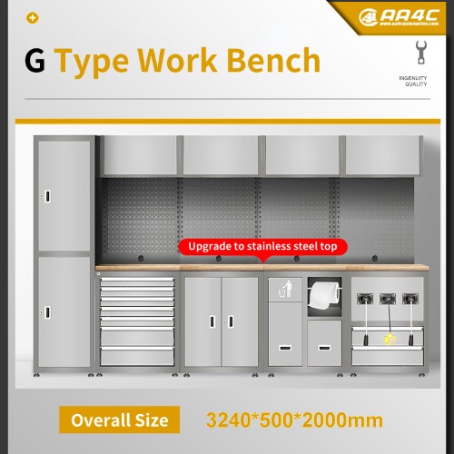 G type Combination Workbench Workshop Tool Storage Tabletop Workstation Assembly Worktable Cabinet