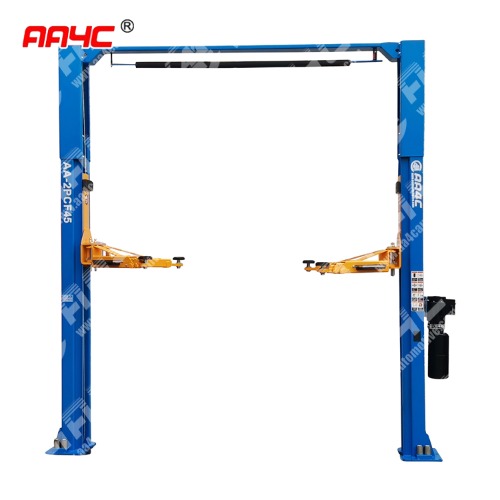 AA-2PCF45 10000lbs 4.5T Overhead 8 fold profile column dual points manual release hydraulic 2 post car lift 