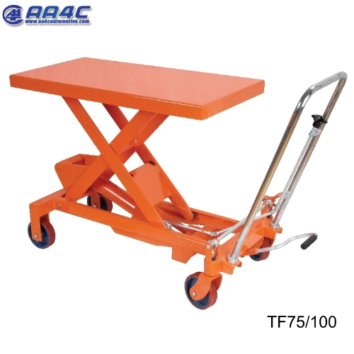 AA4C Portable hydraulic lift Hand-hydraulic table truck 2000kg 4400lb load capacity