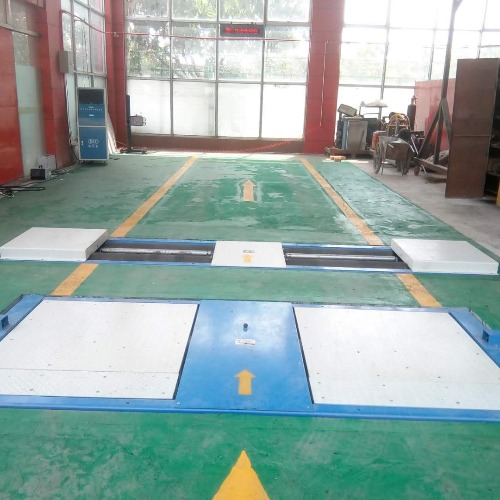 AA4C 10T/15T Secondary vehicle maintenance and testing lane Roller brake tester with axle load side slip tester 