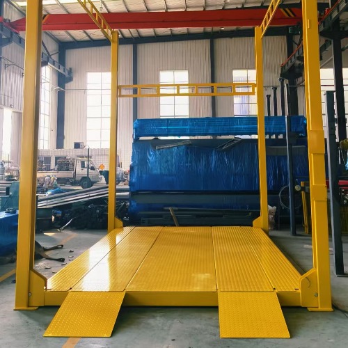 hydraulic cylinder+steel rope high rise 4 post  parking lift to Thailand client