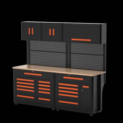 2302-B Tool Box Side Cabinet Fishing Full Garage Tool Box Drawer Workbench Tool Chest Cabinet