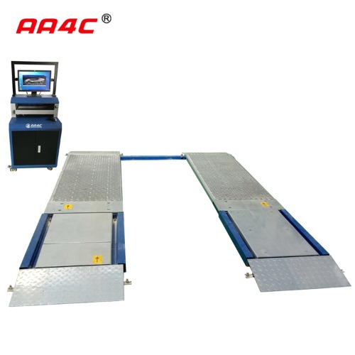 ultra-flat 2  plates brake suspension side slip axle load tester vehicle inspection equipments 