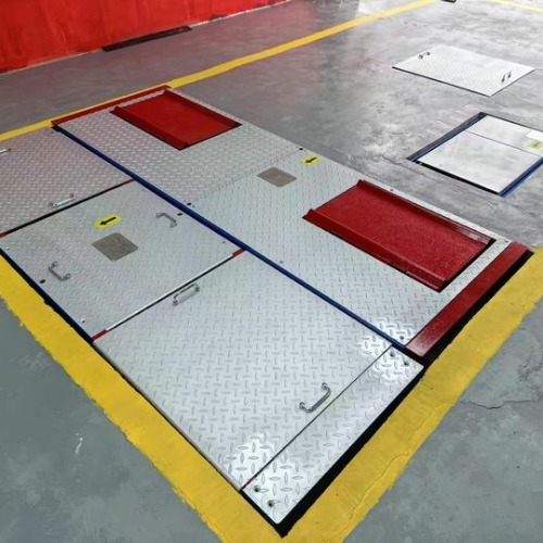 4 in1 vehicle test line brake roller side slip axle load suspension tester with shock absorption damping testing 