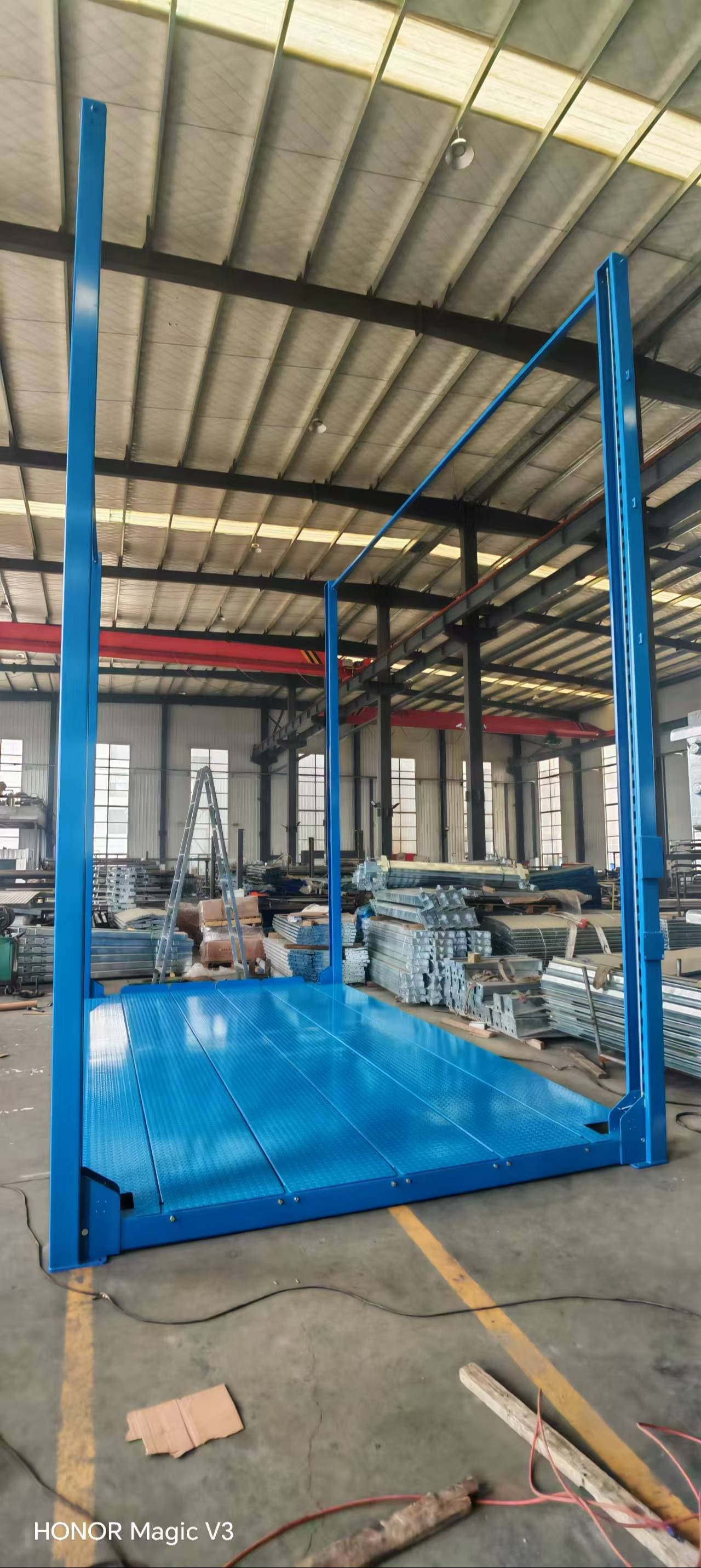 AA4C Successfully Delivers High-Performance high rise 4 post car lift auto hoist automotive elevator to Switzerland with Rigorous Quality Certification